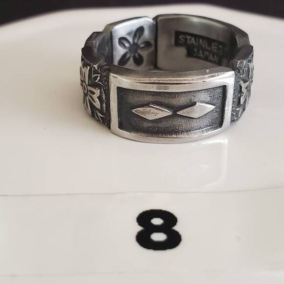 Stainless Steel Spoon Ring Size 8 - Picture 2 of 7